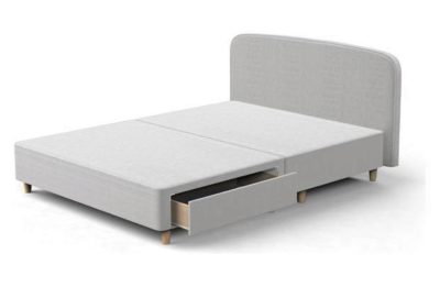 Silentnight Studio Double 2 Drw Curved Bed Frame - Natural.